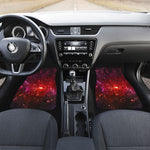 Fiery Nebula Universe Galaxy Space Print Front and Back Car Floor Mats