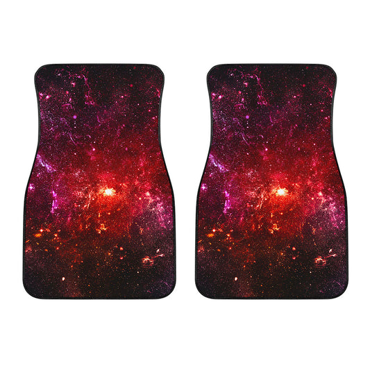Fiery Nebula Universe Galaxy Space Print Front Car Floor Mats