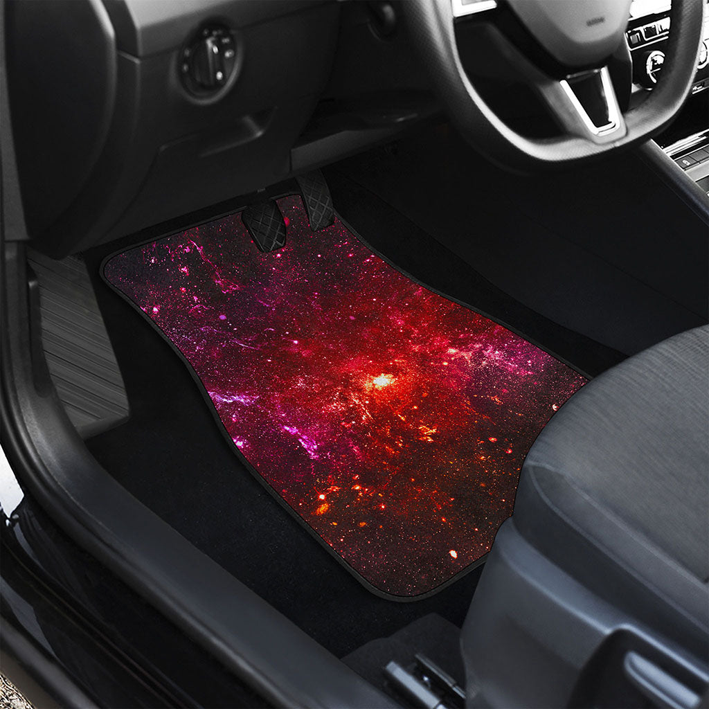 Fiery Nebula Universe Galaxy Space Print Front Car Floor Mats