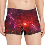Fiery Nebula Universe Galaxy Space Print Men's Boxer Briefs
