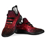 Fiery Nebula Universe Galaxy Space Print Mesh Knit Shoes GearFrost