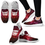 Fiery Nebula Universe Galaxy Space Print Mesh Knit Shoes GearFrost