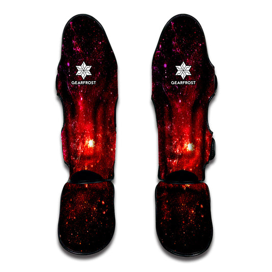 Fiery Nebula Universe Galaxy Space Print Muay Thai Shin Guard