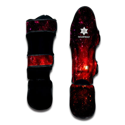 Fiery Nebula Universe Galaxy Space Print Muay Thai Shin Guard