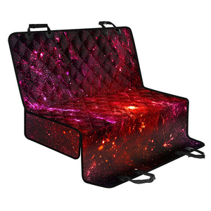 Fiery Nebula Universe Galaxy Space Print Pet Car Back Seat Cover