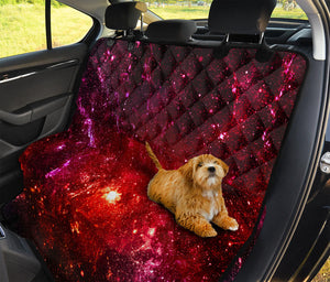 Fiery Nebula Universe Galaxy Space Print Pet Car Back Seat Cover