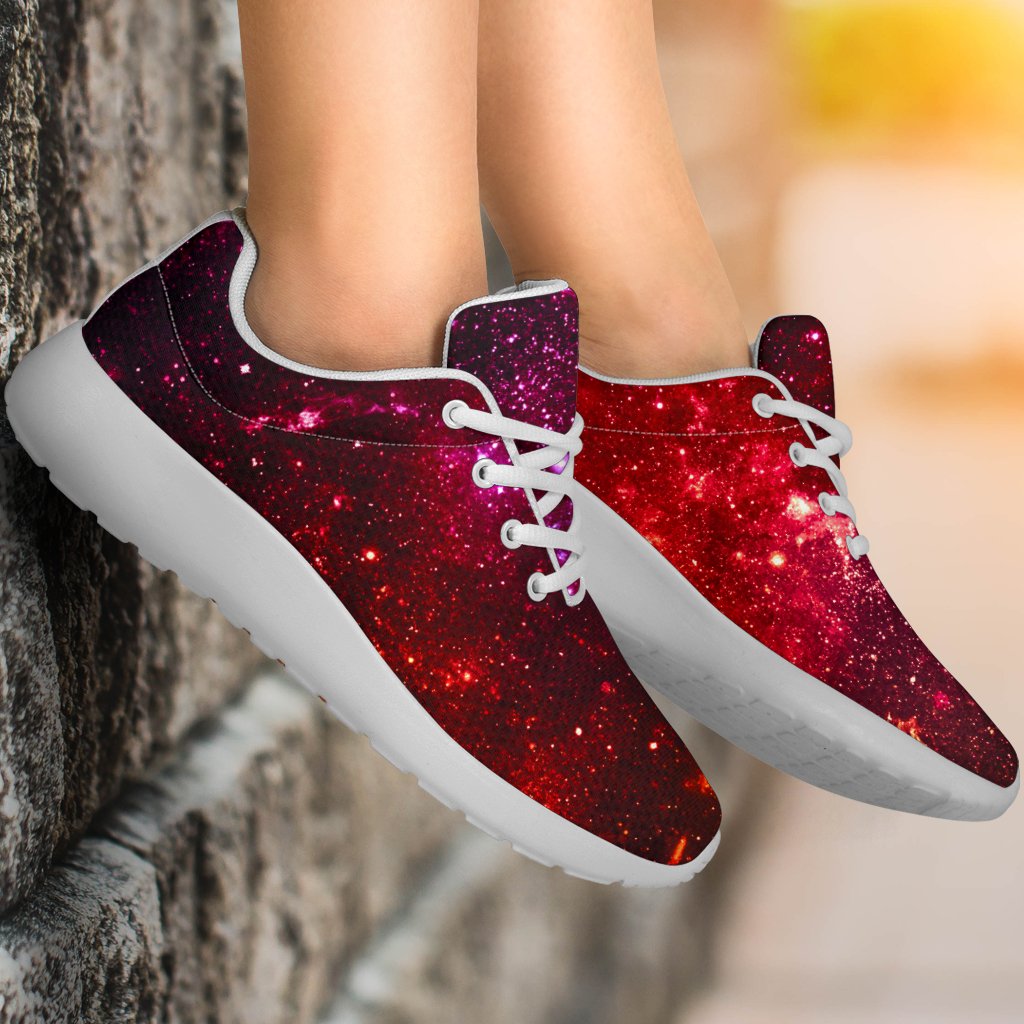 Fiery Nebula Universe Galaxy Space Print Sport Shoes GearFrost