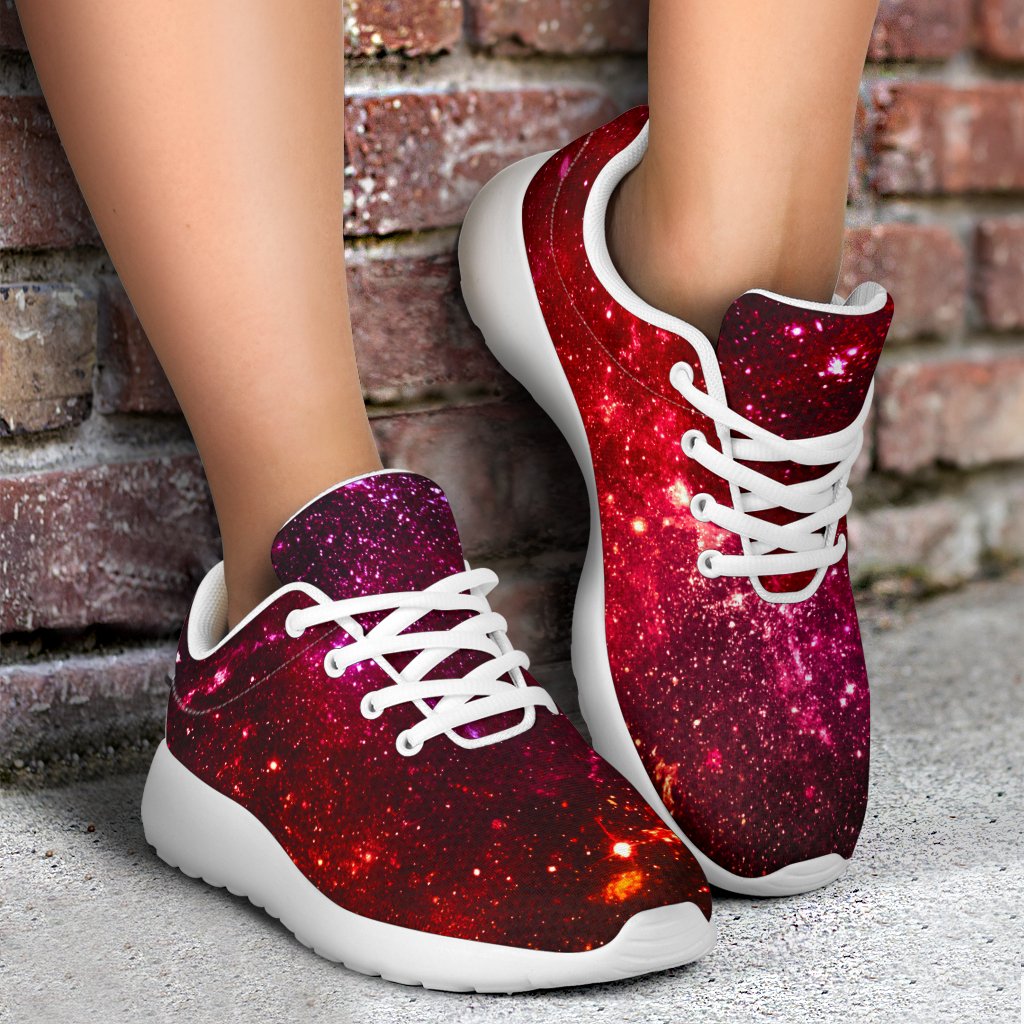 Fiery Nebula Universe Galaxy Space Print Sport Shoes GearFrost