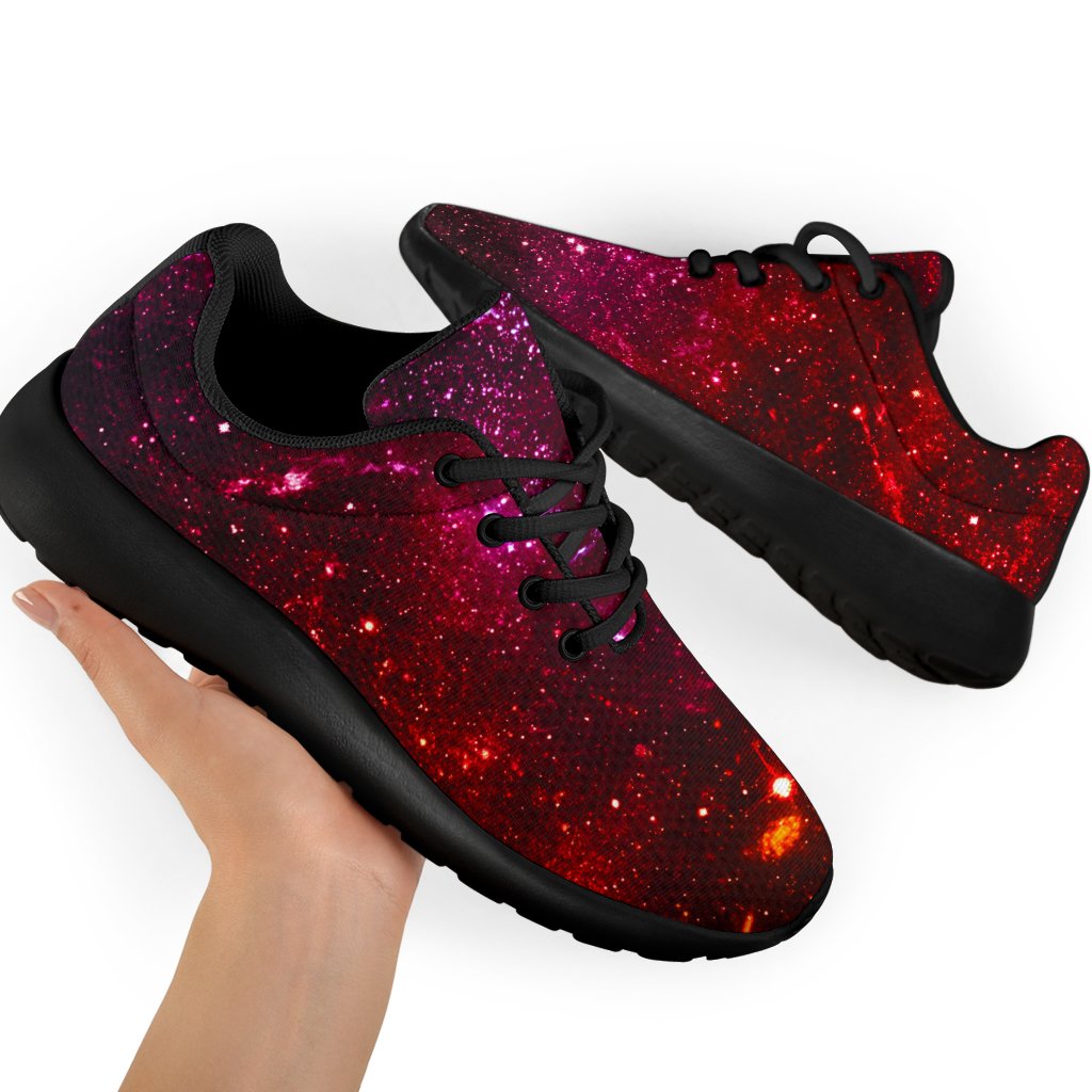 Fiery Nebula Universe Galaxy Space Print Sport Shoes GearFrost