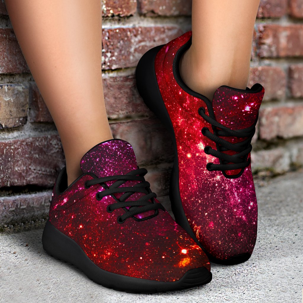 Fiery Nebula Universe Galaxy Space Print Sport Shoes GearFrost