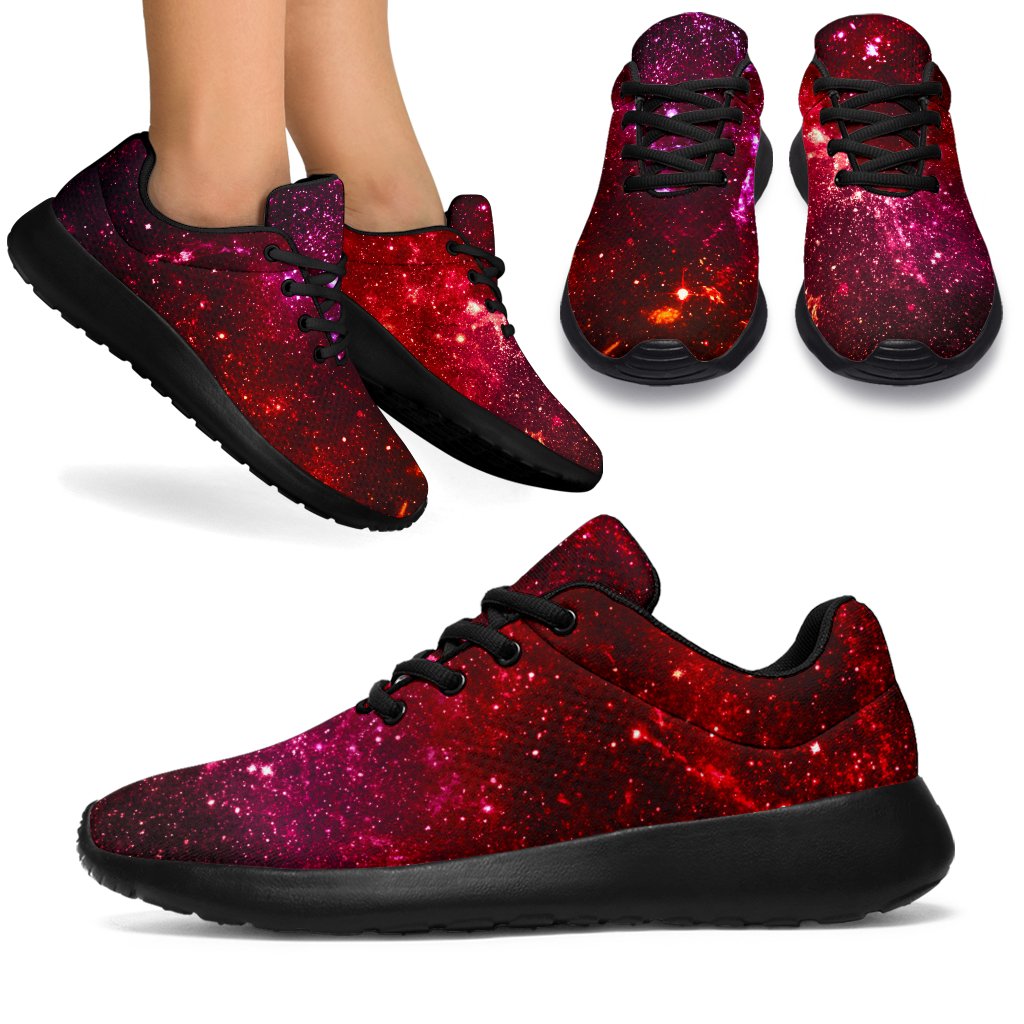 Fiery Nebula Universe Galaxy Space Print Sport Shoes GearFrost