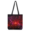 Fiery Nebula Universe Galaxy Space Print Tote Bag