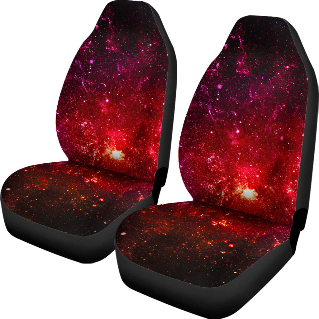 Fiery Nebula Universe Galaxy Space Print Universal Fit Car Seat Covers