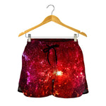 Fiery Nebula Universe Galaxy Space Print Women's Shorts