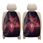 Fiery Reversed Pentagram Print Car Seat Organizers
