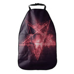 Fiery Reversed Pentagram Print Car Seat Organizers