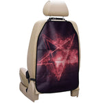 Fiery Reversed Pentagram Print Car Seat Organizers