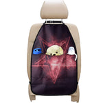 Fiery Reversed Pentagram Print Car Seat Organizers