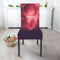 Fiery Reversed Pentagram Print Dining Chair Slipcover