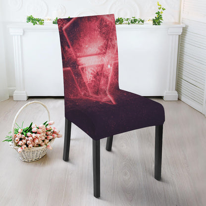 Fiery Reversed Pentagram Print Dining Chair Slipcover