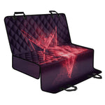 Fiery Reversed Pentagram Print Pet Car Back Seat Cover