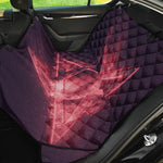 Fiery Reversed Pentagram Print Pet Car Back Seat Cover