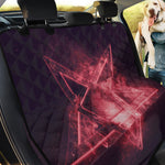 Fiery Reversed Pentagram Print Pet Car Back Seat Cover