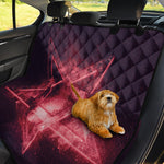 Fiery Reversed Pentagram Print Pet Car Back Seat Cover