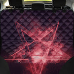 Fiery Reversed Pentagram Print Pet Car Back Seat Cover