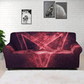 Fiery Reversed Pentagram Print Sofa Cover