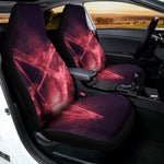 Fiery Reversed Pentagram Print Universal Fit Car Seat Covers