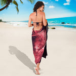 Fiery Star of David Print Beach Sarong Wrap