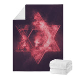 Fiery Star of David Print Blanket