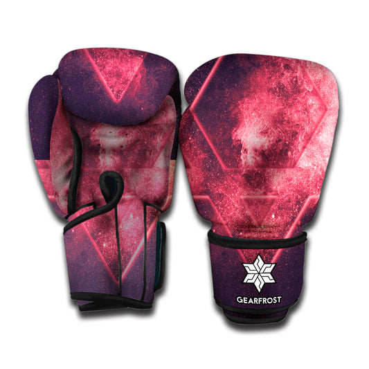 Fiery Star of David Print Boxing Gloves