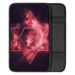 Fiery Star of David Print Car Center Console Cover