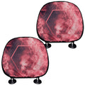 Fiery Star of David Print Car Headrest Covers