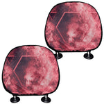 Fiery Star of David Print Car Headrest Covers