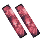 Fiery Star of David Print Car Seat Belt Covers