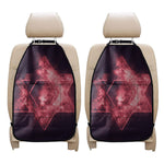 Fiery Star of David Print Car Seat Organizers