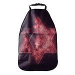 Fiery Star of David Print Car Seat Organizers
