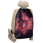 Fiery Star of David Print Car Seat Organizers