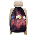 Fiery Star of David Print Car Seat Organizers