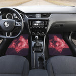 Fiery Star of David Print Front and Back Car Floor Mats