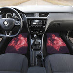 Fiery Star of David Print Front Car Floor Mats