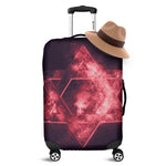 Fiery Star of David Print Luggage Cover