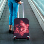 Fiery Star of David Print Luggage Cover