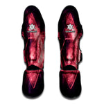Fiery Star of David Print Muay Thai Shin Guard