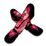 Fiery Star of David Print Muay Thai Shin Guard