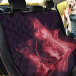 Fiery Star of David Print Pet Car Back Seat Cover