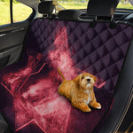 Fiery Star of David Print Pet Car Back Seat Cover